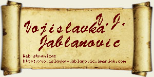 Vojislavka Jablanović vizit kartica